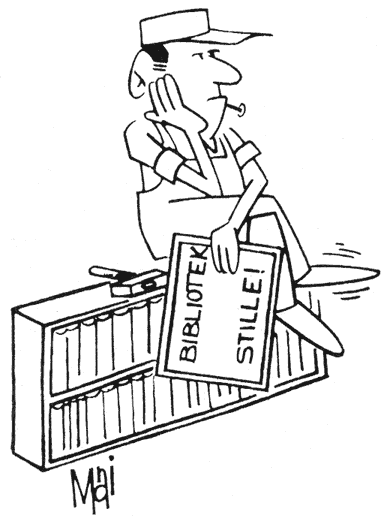 [ H&aring;ndv&aelig;rker p&aring; bibliotek ]