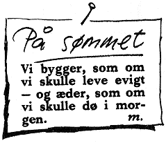 [ P&aring; s&oslash;mmet ]